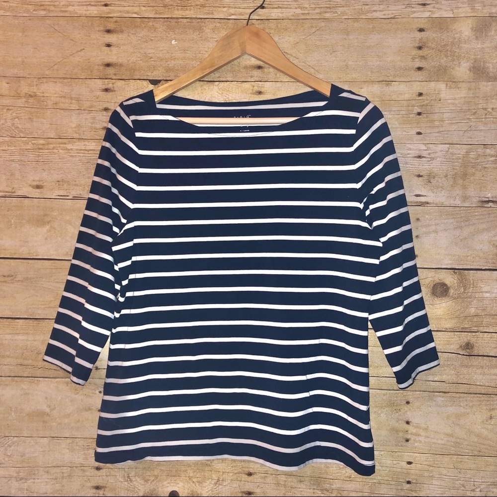A New Day strip navy shirt